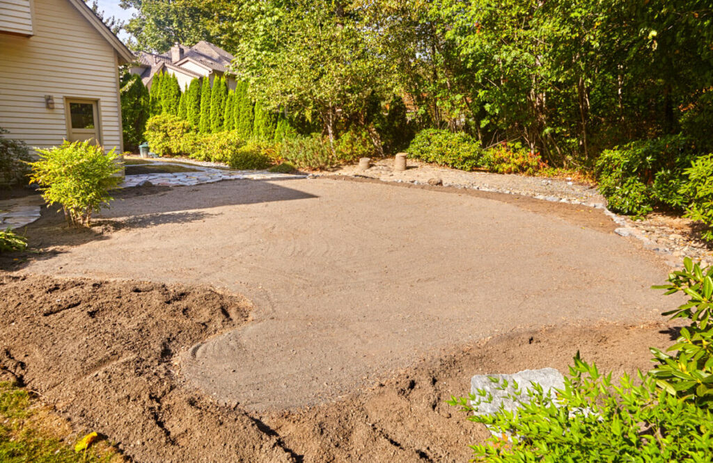 properly grading your hard for landscape drainage