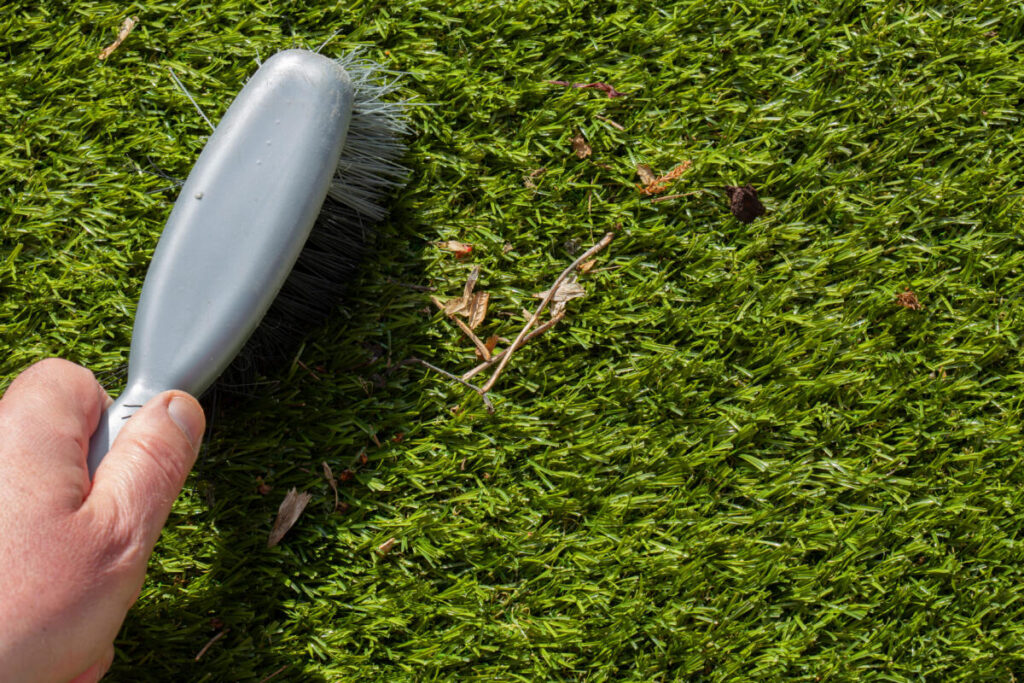 cleaning the best artificial grass
