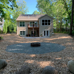 backyard fire pit landscaping